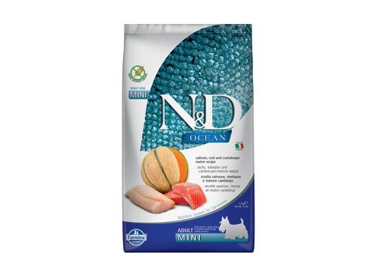 N&D OCEAN DOG Adult Mini Salmon & Cod & Melon 800g