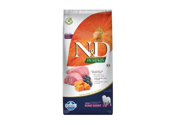 N&D Pumpkin DOG Adult Giant Lamb & Blueberry 12 kg