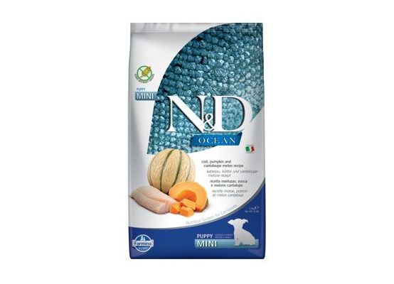 N&D OCEAN DOG Puppy Mini Codfish & Pumpkin & Melon 2,5kg