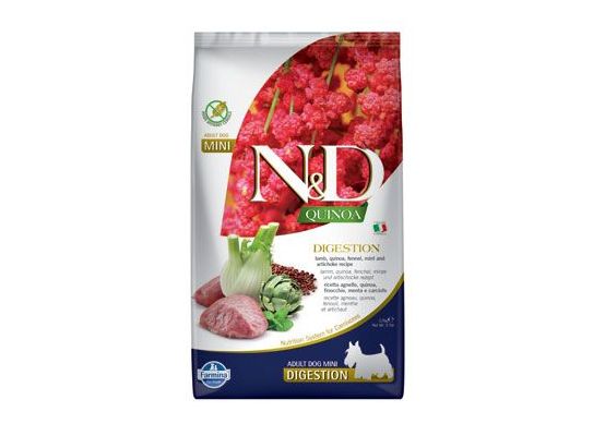 N&D Quinoa DOG Digestion Lamb & Fennel Mini 2,5kg