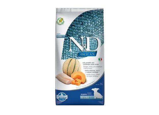 N&D OCEAN DOG Puppy Mini Codfish & Pumpkin & Melon 7kg