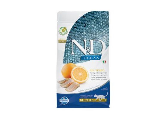 N&D OCEAN CAT NEUTERED Adult Herring & Orange 1,5kg