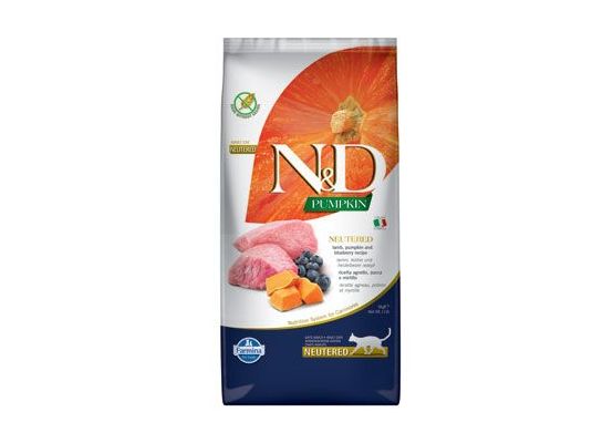 N&D Pumpkin CAT Neutered Lamb & Blueberry 5kg