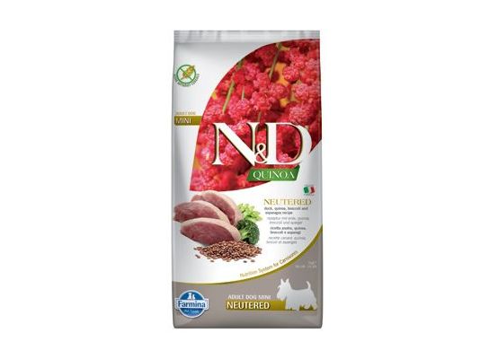 N&D Quinoa DOG Neutered Duck & Broccoli & Asp. Mini 7kg