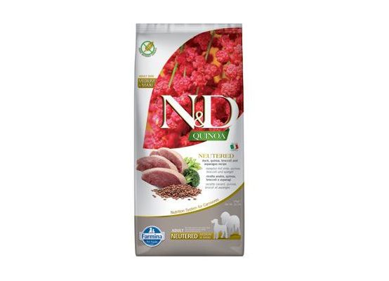 N&D Quinoa DOG Neutered Duck & Broccoli & Asp. 12kg
