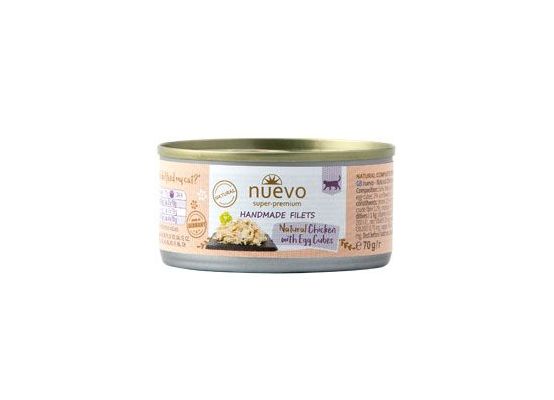 Nuevo kočka Handmade kuře s vejcem konz. 70g
