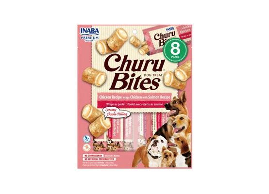 Churu Dog Bites Chicken wraps Chicken+Salmon 8x12g
