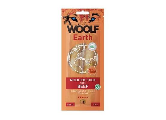 Woolf pochoutka Earth NOOHIDE L Sticks with Beef 85g