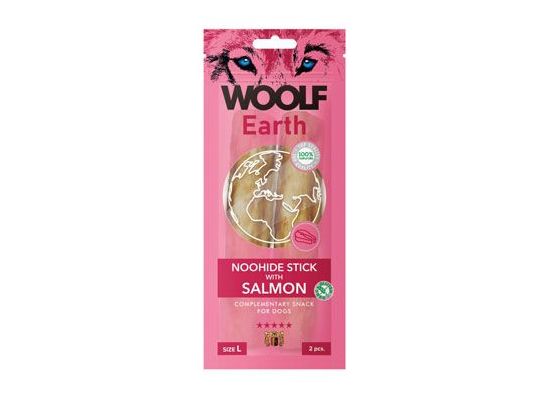 Woolf pochoutka Earth NOOHIDE L Sticks with Salmon 85g