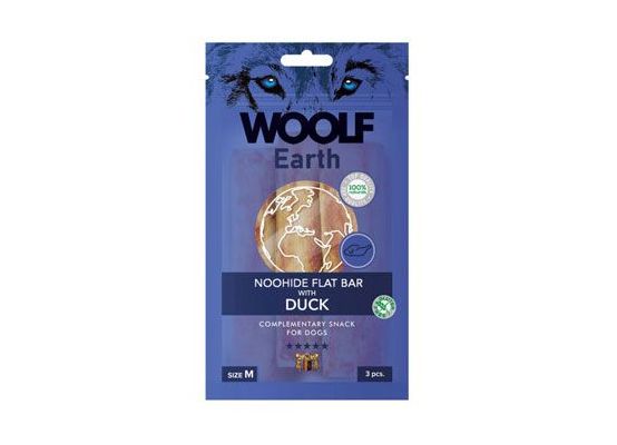 Woolf pochoutka Earth NOOHIDE M Duck 90g