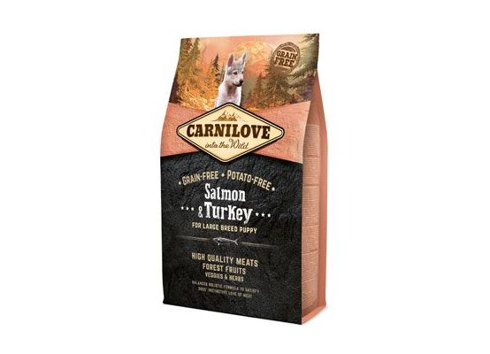Carnilove Dog Salmon & Turkey for LB Puppies 4kg