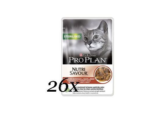 ProPlan Cat kaps. Steriliz. hovězí 26x85g