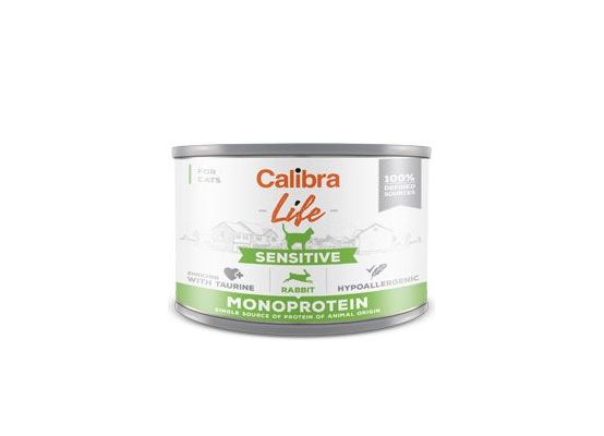 Calibra Cat Life konz. Sensitive Rabbit 200g