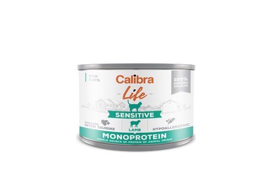 Calibra Cat Life konz. Sensitive Lamb 200g