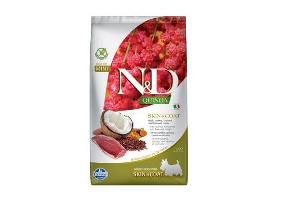 N&D Quinoa DOG Skin & Coat Duck & Coconut Mini 800g