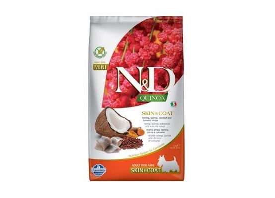 N&D Quinoa DOG Skin & Coat Herring & Coconut Mini 800g