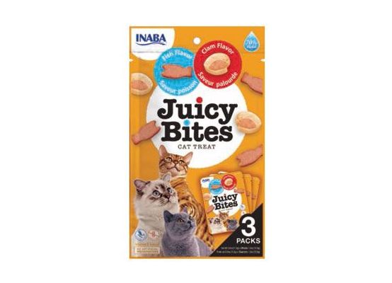 Churu Cat Juicy Bites Fish&Clam Flavor 3x11,3g
