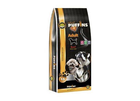 Puffins Dog Adult Beef 15kg