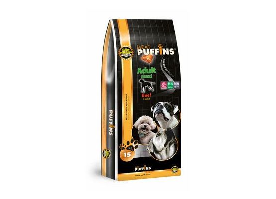 Puffins Dog Adult Maxi Beef 15kg