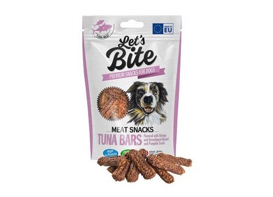 Brit Let's Bite Meat Snacks Tuna Bars Flavoured 80g