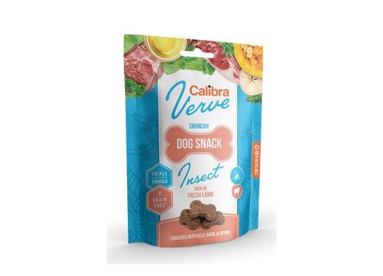 Calibra Dog Verve Crunchy Snack Insect&Fresh Lamb 150g
