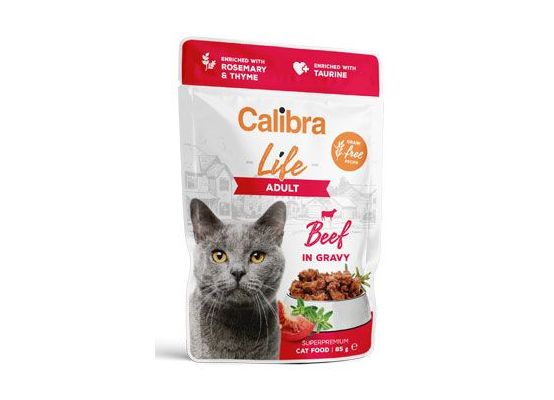 Calibra Cat Life kapsa Adult Beef in gravy 85g