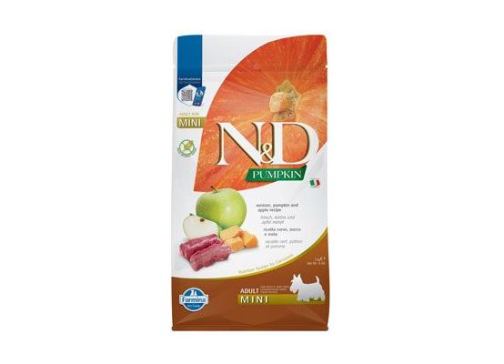 N&D Pumpkin DOG Adult Mini Venison & Apple 2kg
