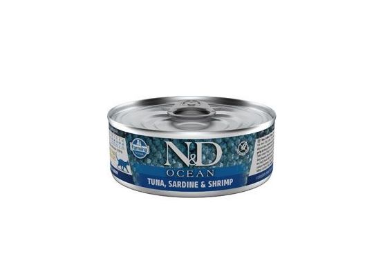 N&D CAT OCEAN Adult Tuna & Sardine & Shrimps 70 g
