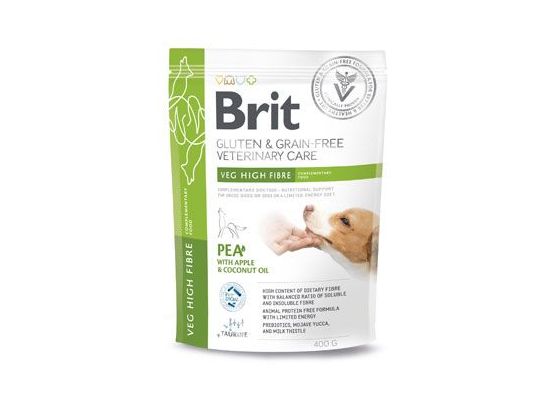 Brit GF Veterinary Diets Dog Veg High Fibre 400 g