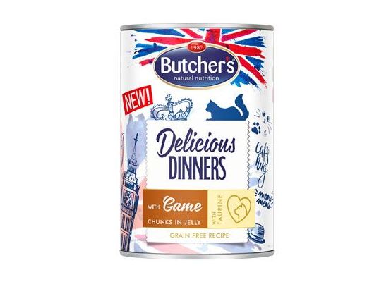 Butcher's Cat Delicious jelení v želé konz. 400g