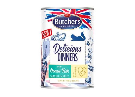 Butcher's Cat Delicious moř.ryby v želé konz. 400g