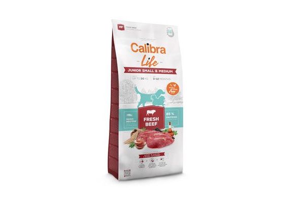 Calibra Dog Life Junior Small&Medium Fresh Beef 2,5kg