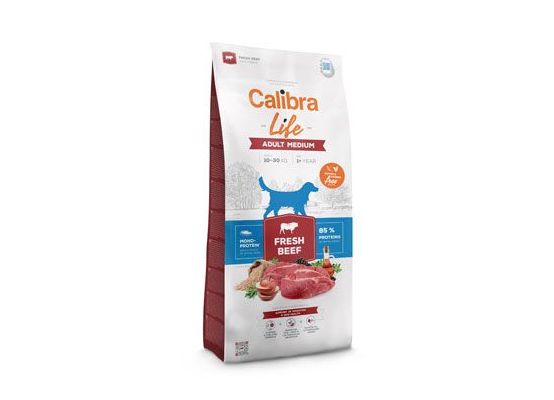 Calibra Dog Life Adult Medium Fresh Beef 12kg
