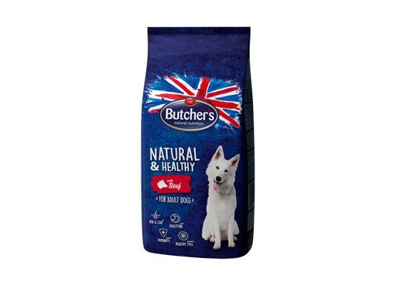 Butcher's Dog Natural&Healthy Dry s hovězím masem 15kg