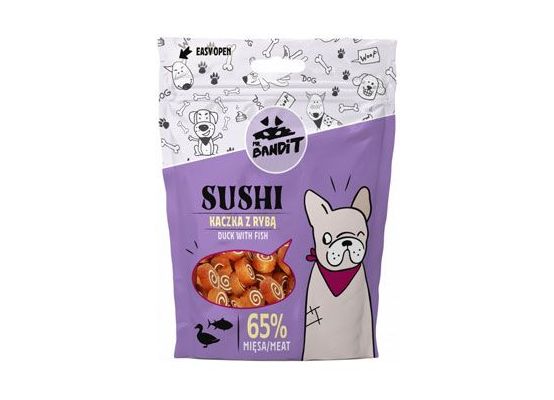 VetExpert Mr.Bandit pochoutka SUSHI kachna a ryba 80 g