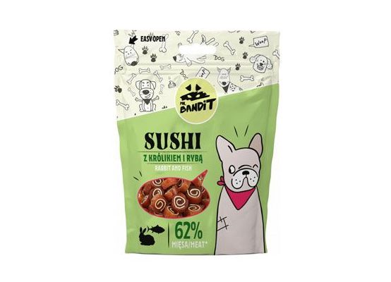 VetExpert Mr.Bandit pochoutka SUSHI králík a ryba 80 g