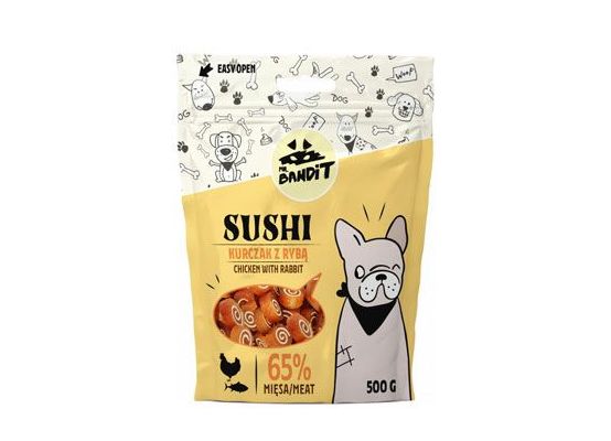 VetExpert Mr.Bandit pochoutka SUSHI kuře a ryba 500 g
