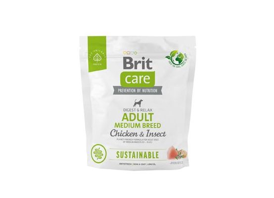 Brit Care Dog Sustainable Adult Medium Breed 1kg