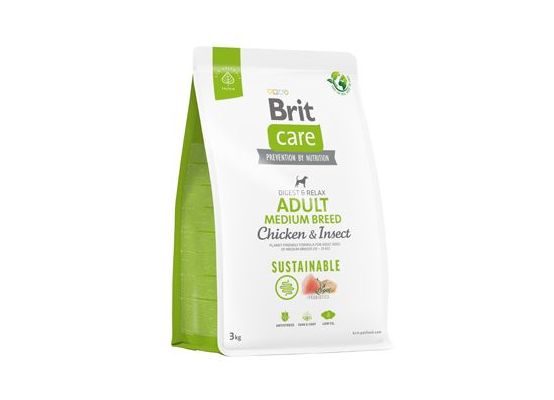 Brit Care Dog Sustainable Adult Medium Breed 3kg