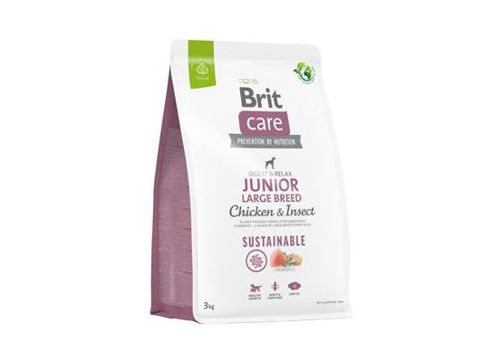 Brit Care Dog Sustainable Junior Large Breed 3kg