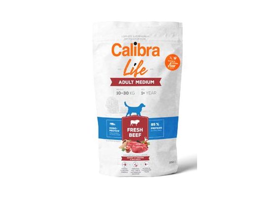 Calibra Dog Life Adult Medium Fresh Beef 100g