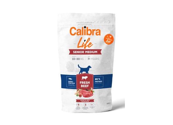 Calibra Dog Life Senior Medium Fresh Beef 100g