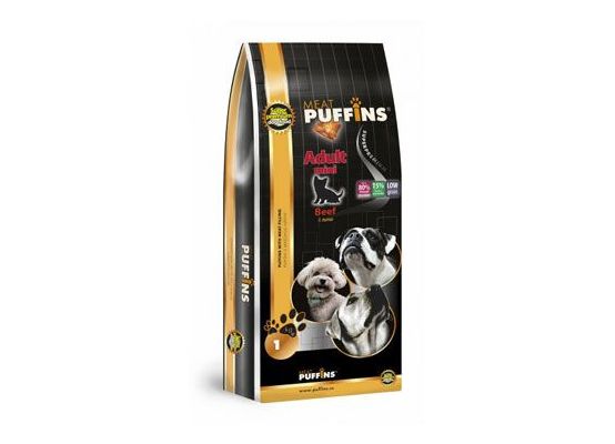 Puffins Dog Adult Mini Beef 1kg
