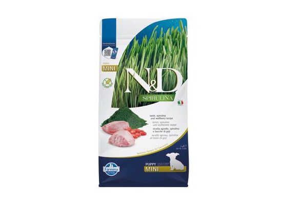 N&D SPIRULINA DOG Puppy Mini Lamb & Wolfberry 2kg