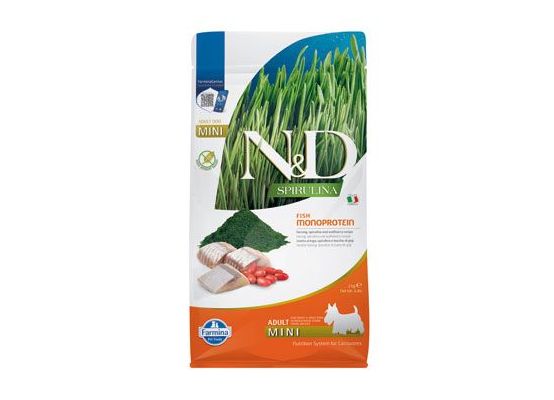 N&D SPIRULINA DOG Adult Mini Herring & Wolfberry 2kg