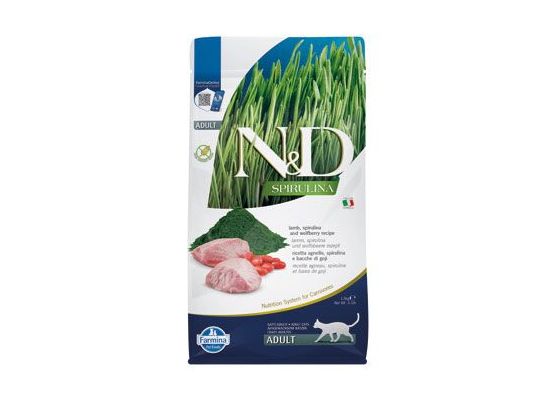 N&D SPIRULINA CAT Adult Lamb & Wolfberry 1,5kg