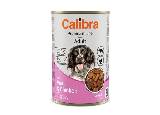 Calibra Dog Premium konz. with Veal&Chicken 1240g
