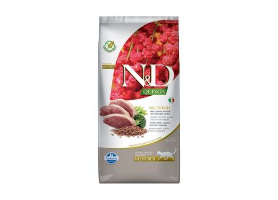 N&D Quinoa CAT Neutered Duck &Broccoli&Asparagus 5kg