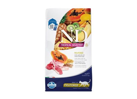 N&D TROPICAL SELECTION CAT Lamb Neutered 300g