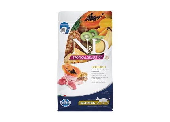 N&D TROPICAL SELECTION CAT Lamb Neutered 1,5kg